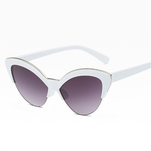XojoX Half Frame Cat Eye Sunglasses